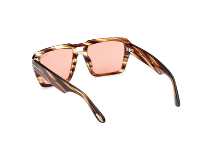 Coloured Havana Male Sunglasses Tom Ford 889214520432