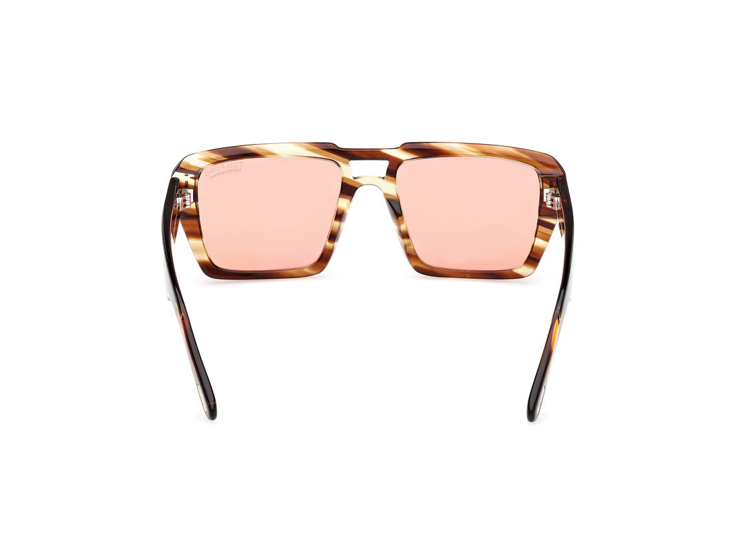 Coloured Havana Male Sunglasses Tom Ford 889214520432