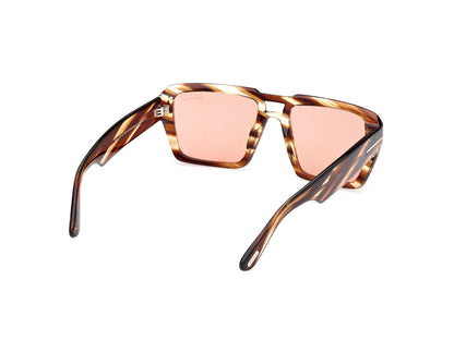 Coloured Havana Male Sunglasses Tom Ford 889214520432