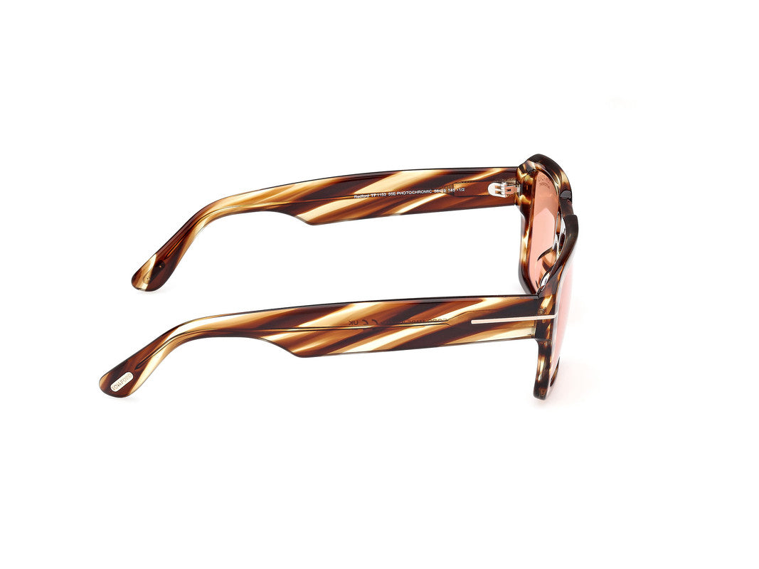 Coloured Havana Male Sunglasses Tom Ford 889214520432