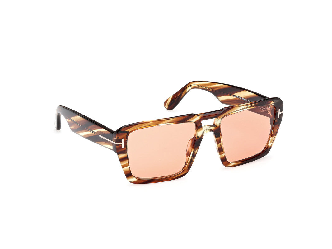 Coloured Havana Male Sunglasses Tom Ford 889214520432
