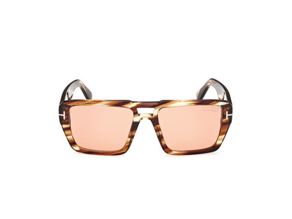Coloured Havana Male Sunglasses Tom Ford 889214520432