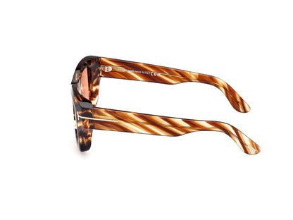 Coloured Havana Male Sunglasses Tom Ford 889214520470