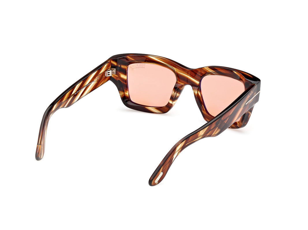 Coloured Havana Male Sunglasses Tom Ford 889214520470