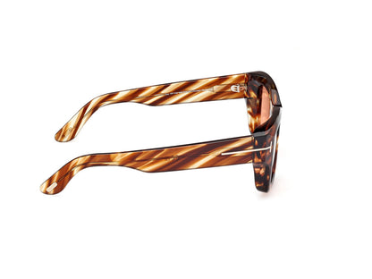 Coloured Havana Male Sunglasses Tom Ford 889214520470