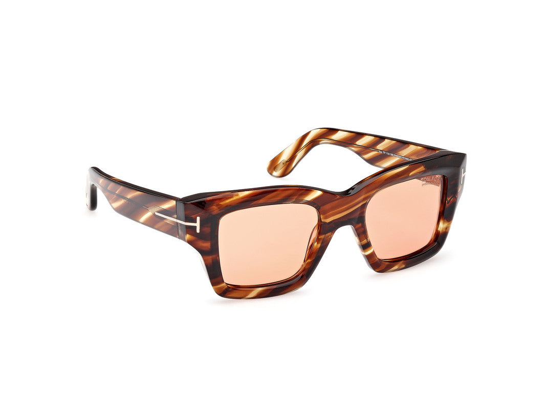 Coloured Havana Male Sunglasses Tom Ford 889214520470