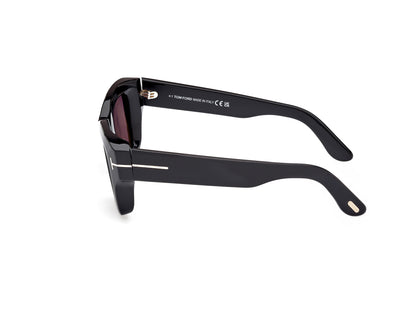 Shiny Black Male Sunglasses Tom Ford 889214520449