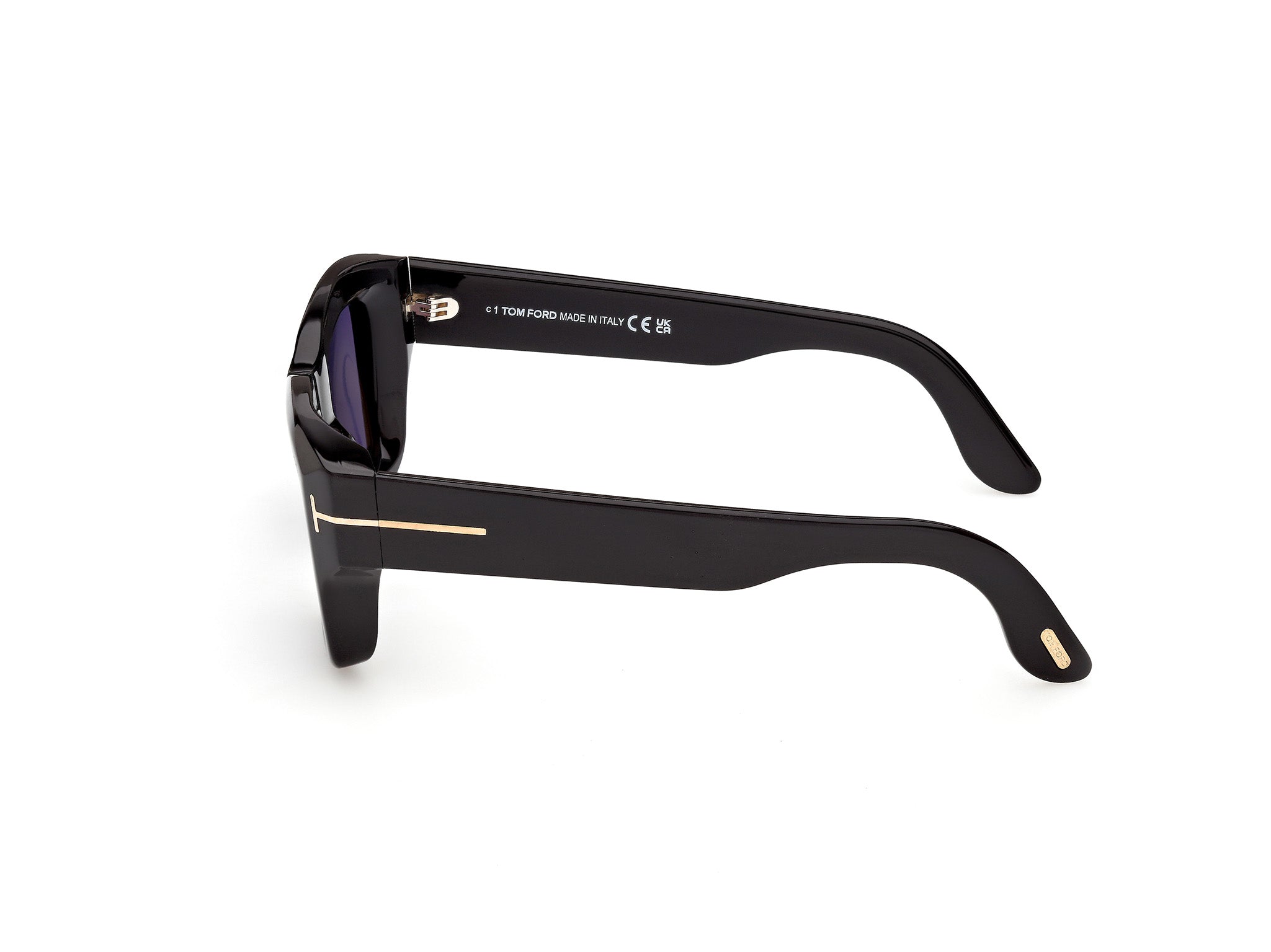Shiny Black Male Sunglasses Tom Ford 889214637543