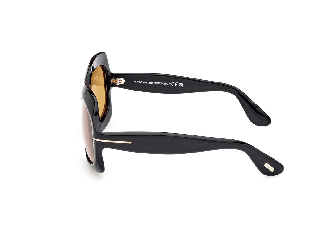 Shiny Black Female Sunglasses Tom Ford 889214524911