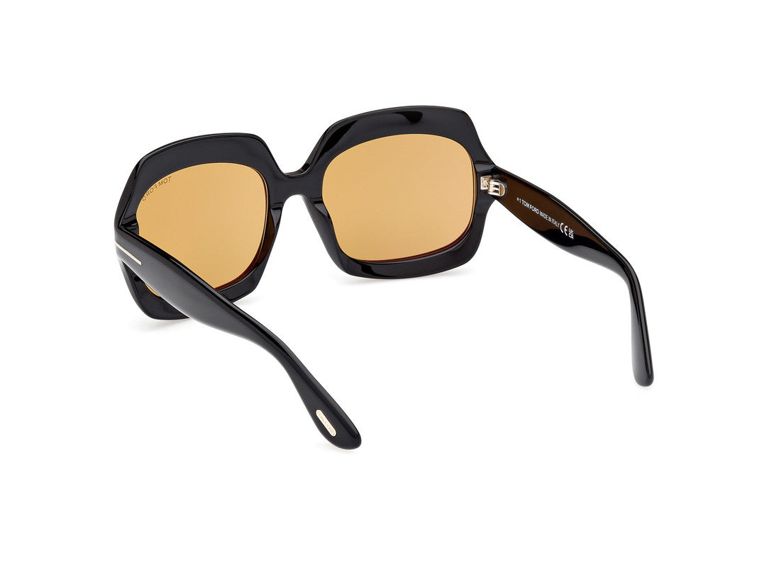 Shiny Black Female Sunglasses Tom Ford 889214524911