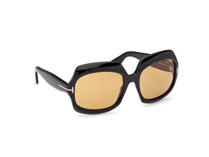 Shiny Black Female Sunglasses Tom Ford 889214524911
