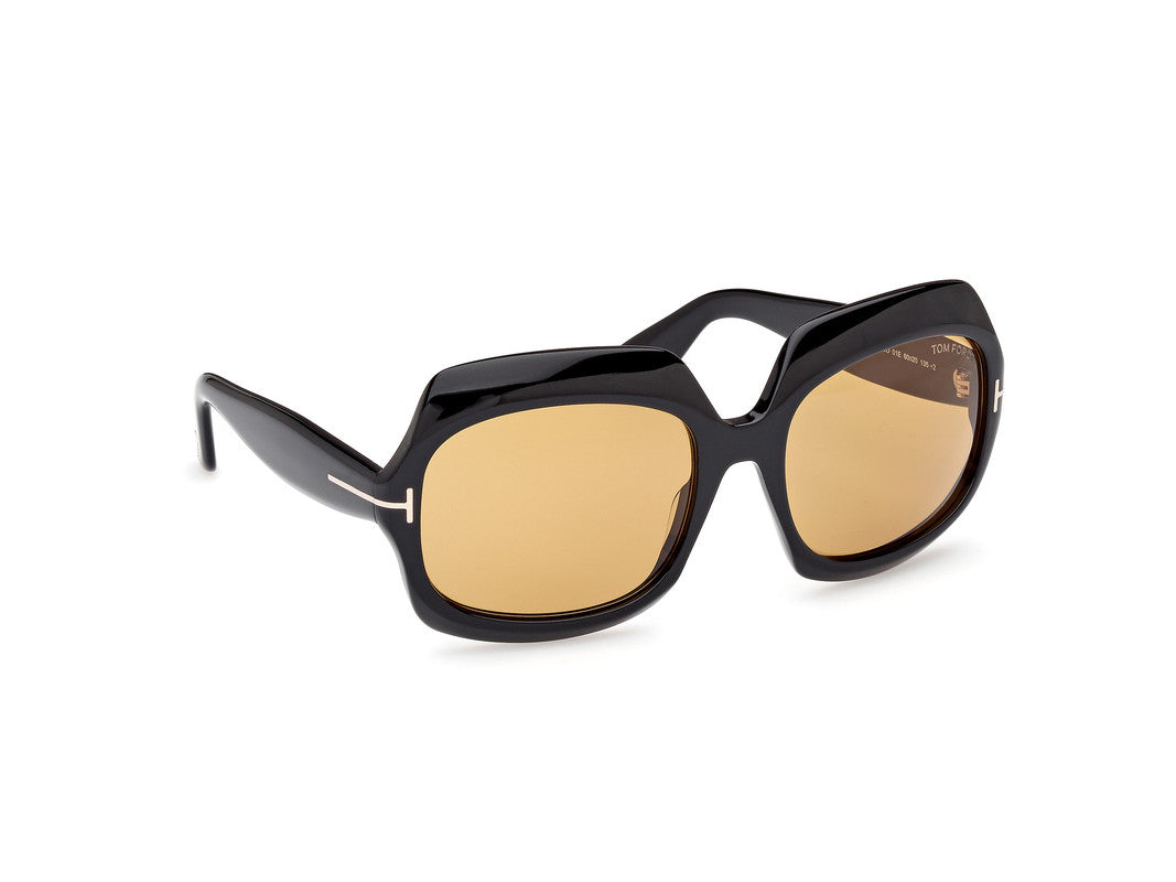 Shiny Black Female Sunglasses Tom Ford 889214524911