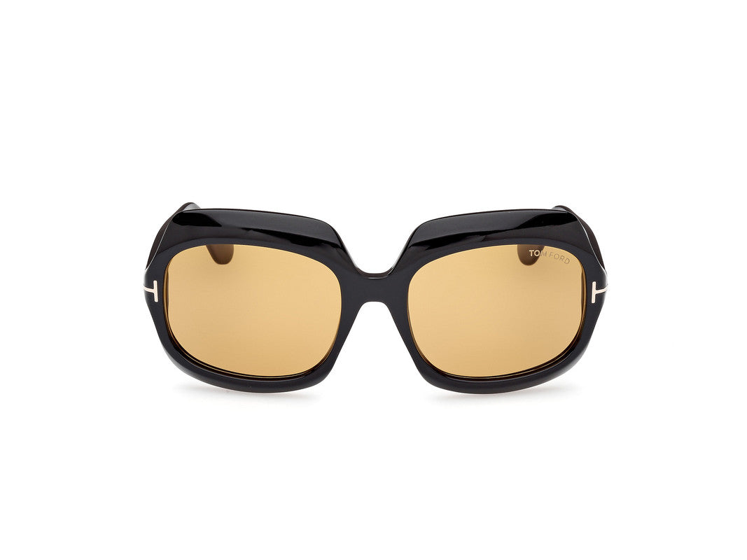 Shiny Black Female Sunglasses Tom Ford 889214524911