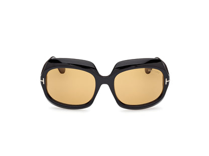 Shiny Black Female Sunglasses Tom Ford 889214524911