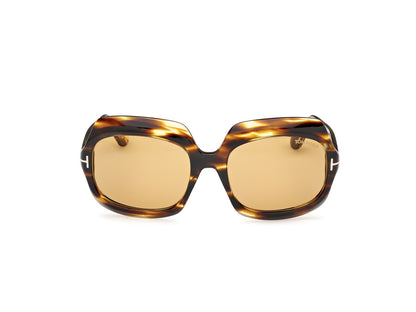 Dark Havana Female Sunglasses Tom Ford 889214524935