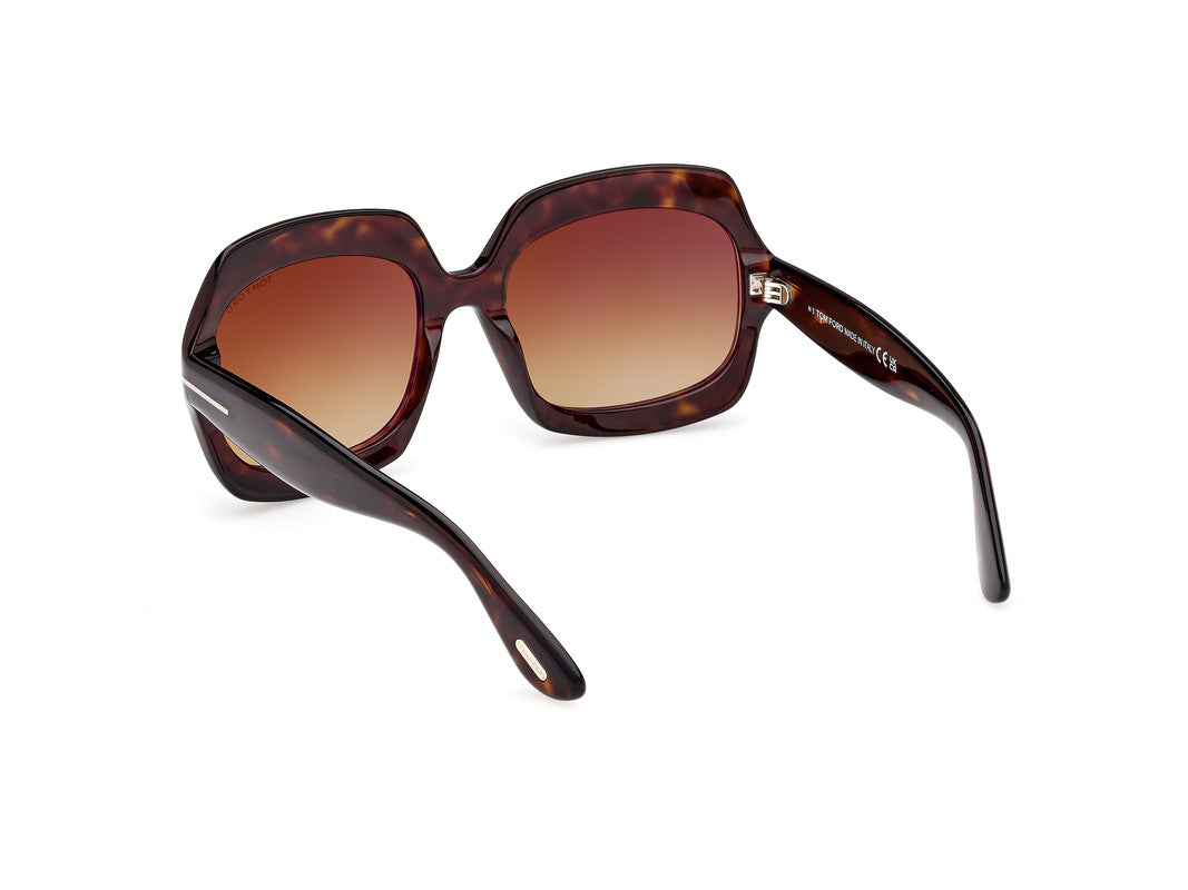Dark Havana Female Sunglasses Tom Ford 889214524942