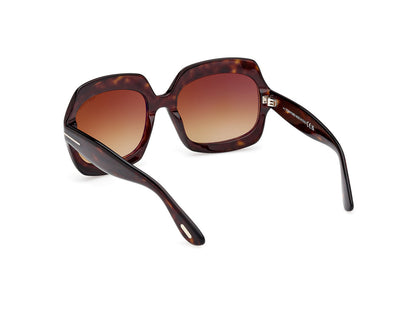 Dark Havana Female Sunglasses Tom Ford 889214524942