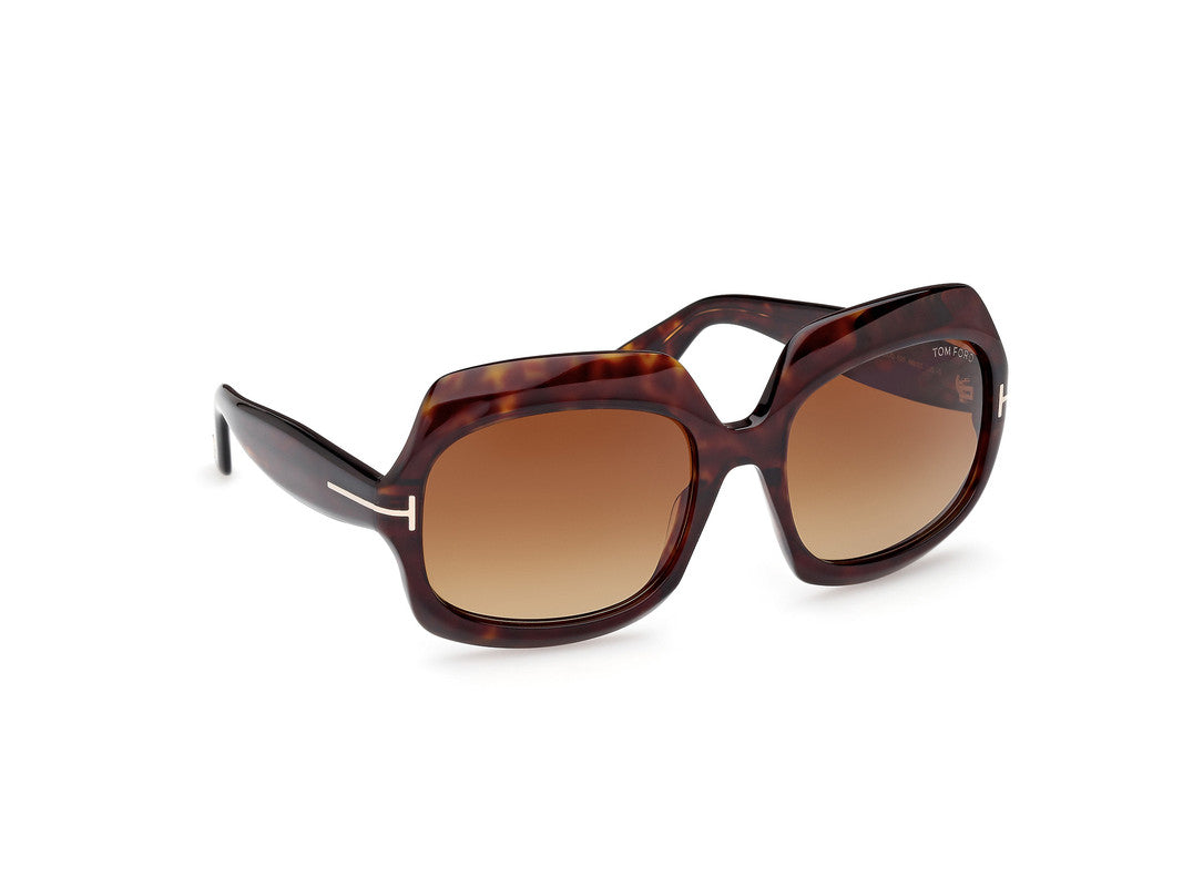 Dark Havana Female Sunglasses Tom Ford 889214524942