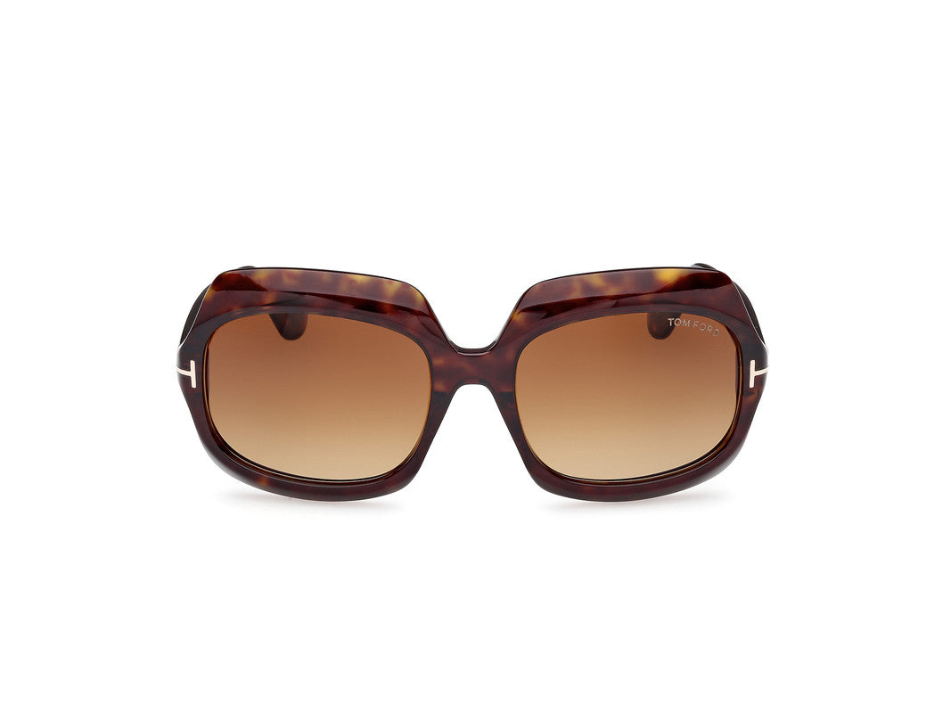 Dark Havana Female Sunglasses Tom Ford 889214524942