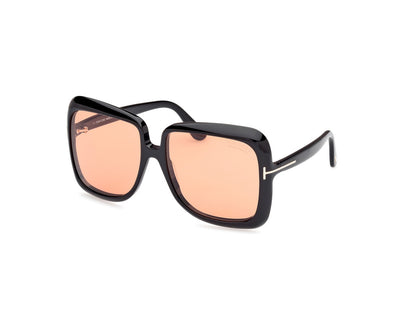 Shiny Black Female Sunglasses Tom Ford 889214524966
