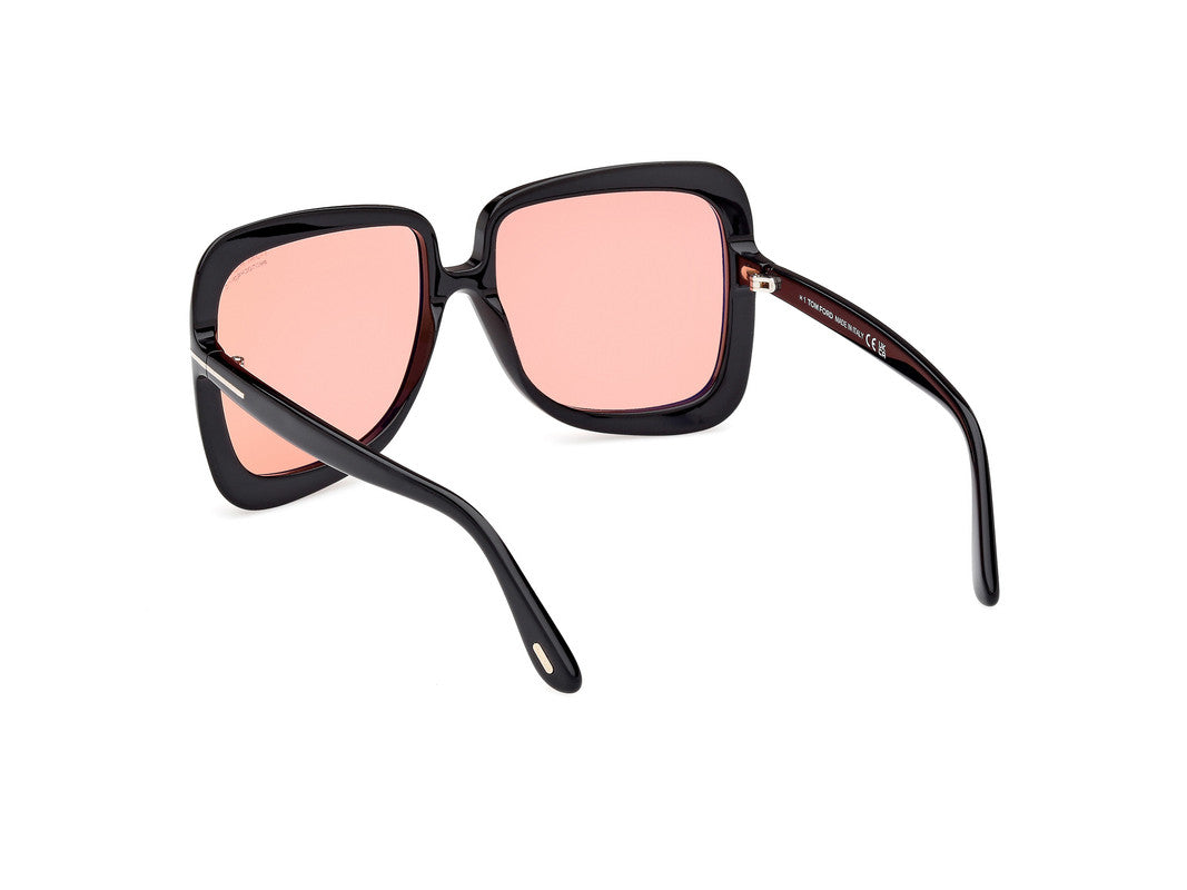 Shiny Black Female Sunglasses Tom Ford 889214524966