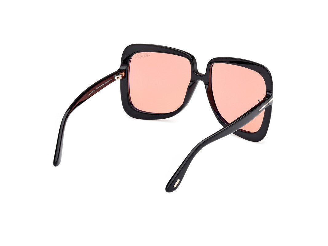 Shiny Black Female Sunglasses Tom Ford 889214524966