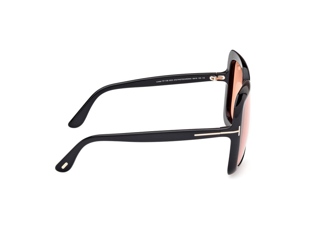 Shiny Black Female Sunglasses Tom Ford 889214524966