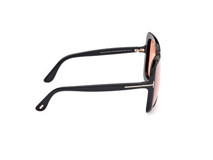 Shiny Black Female Sunglasses Tom Ford 889214524966