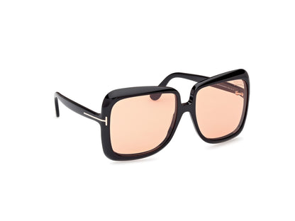 Shiny Black Female Sunglasses Tom Ford 889214524966