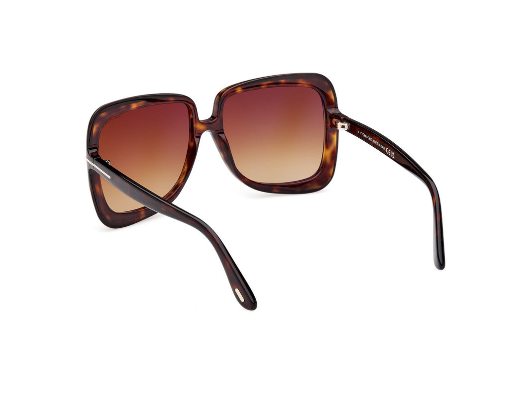 Dark Havana Female Sunglasses Tom Ford 889214524980