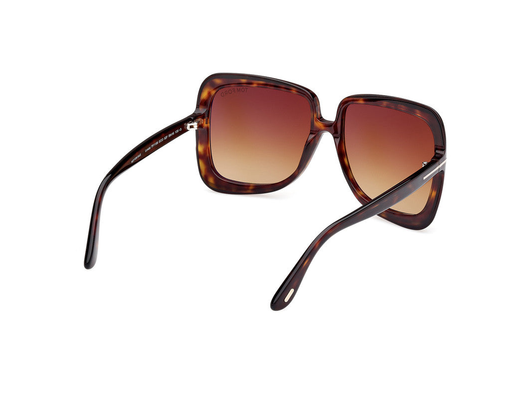Dark Havana Female Sunglasses Tom Ford 889214524980
