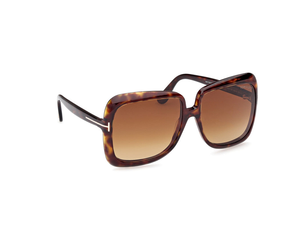 Dark Havana Female Sunglasses Tom Ford 889214524980