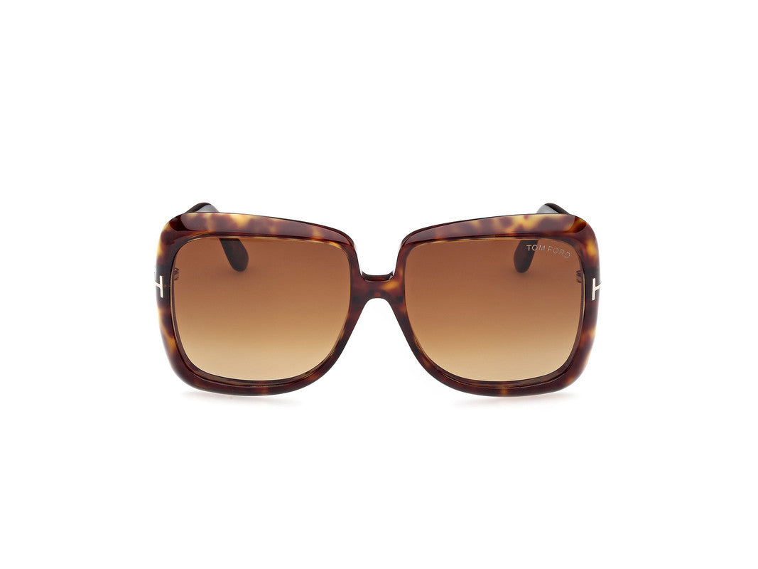 Dark Havana Female Sunglasses Tom Ford 889214524980