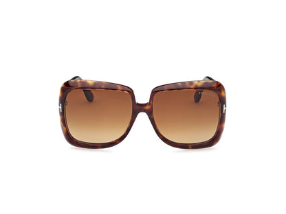 Dark Havana Female Sunglasses Tom Ford 889214524980