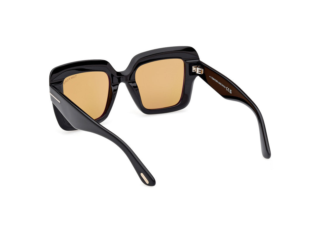 Shiny Black Female Sunglasses Tom Ford 889214525000