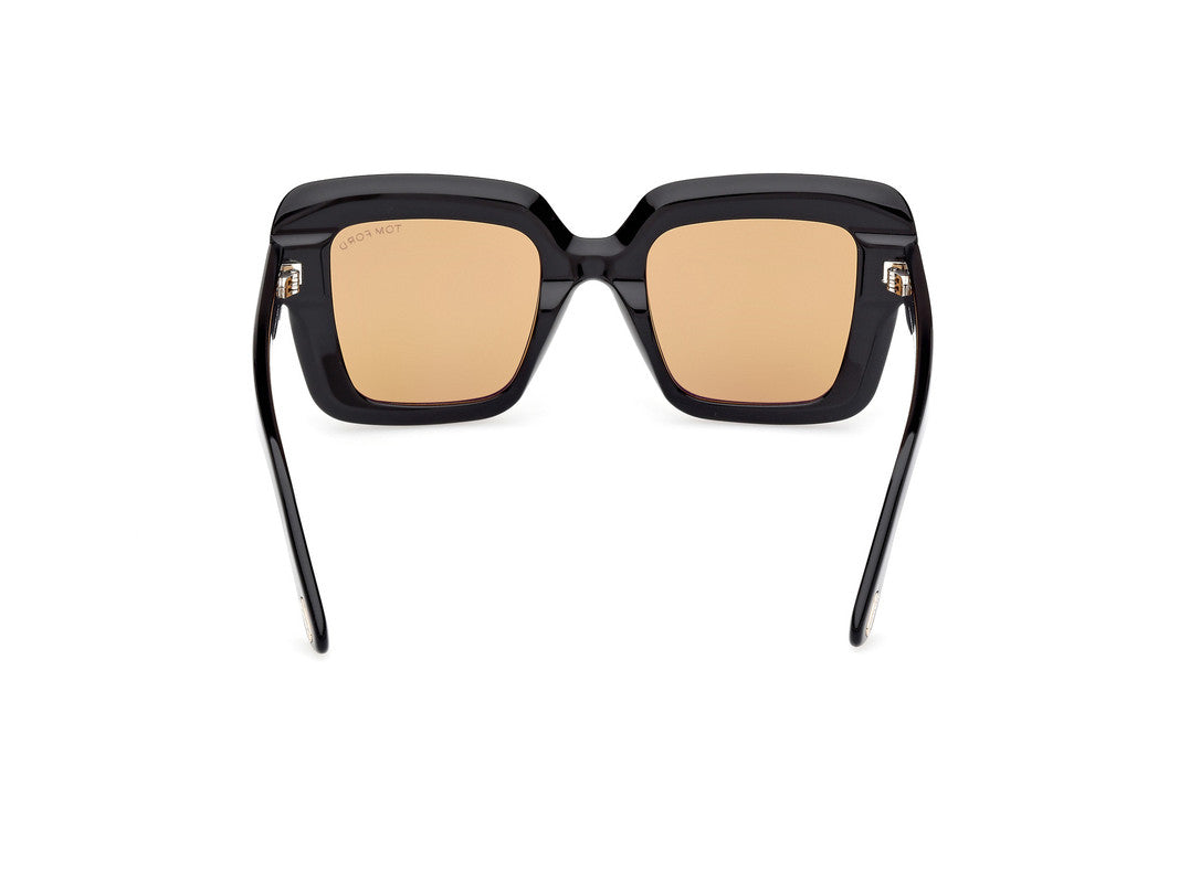Shiny Black Female Sunglasses Tom Ford 889214525000