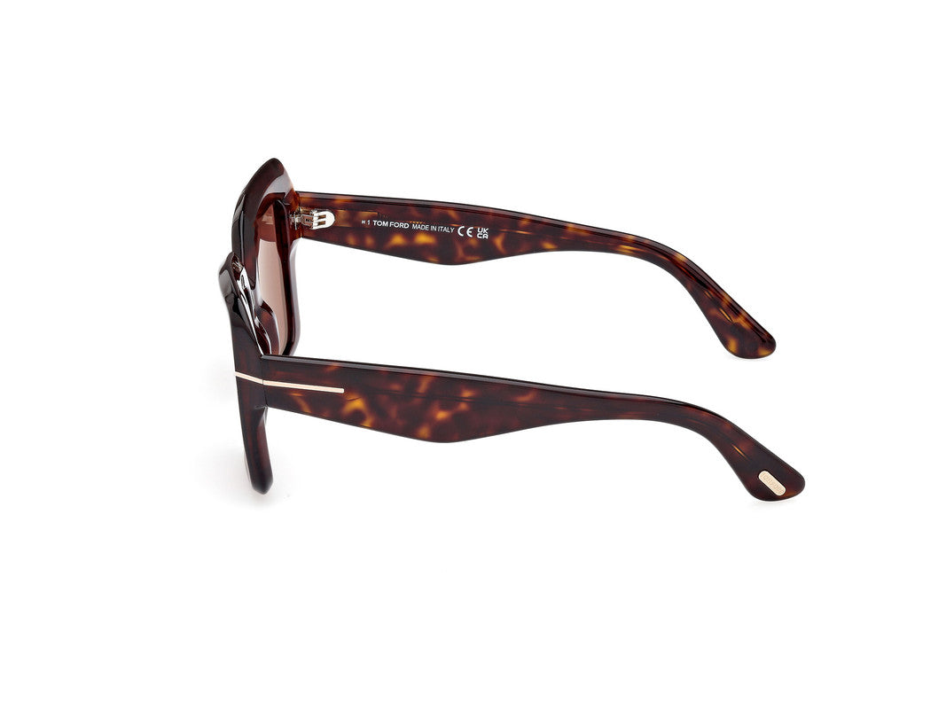 Dark Havana Female Sunglasses Tom Ford 889214525024