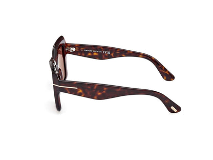 Dark Havana Female Sunglasses Tom Ford 889214525024