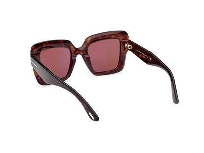 Dark Havana Female Sunglasses Tom Ford 889214525024