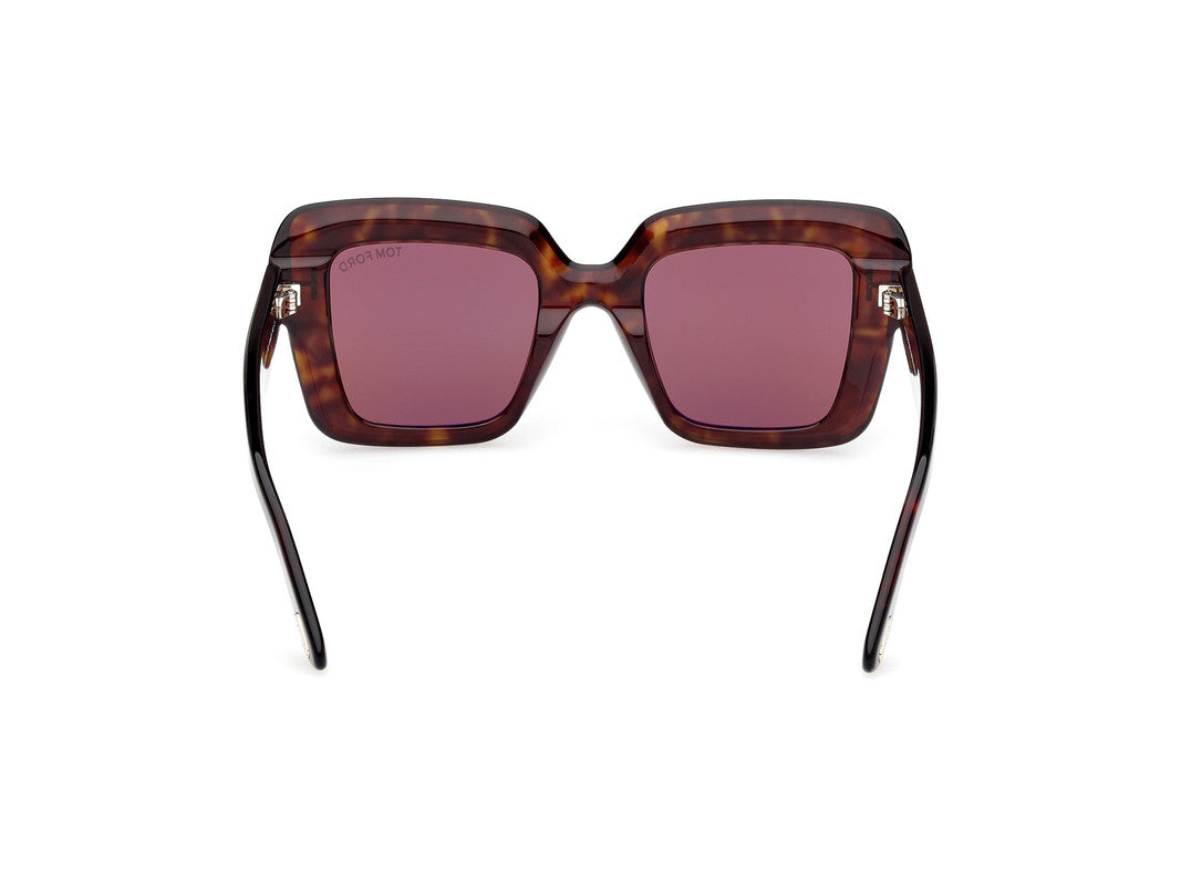Dark Havana Female Sunglasses Tom Ford 889214525024