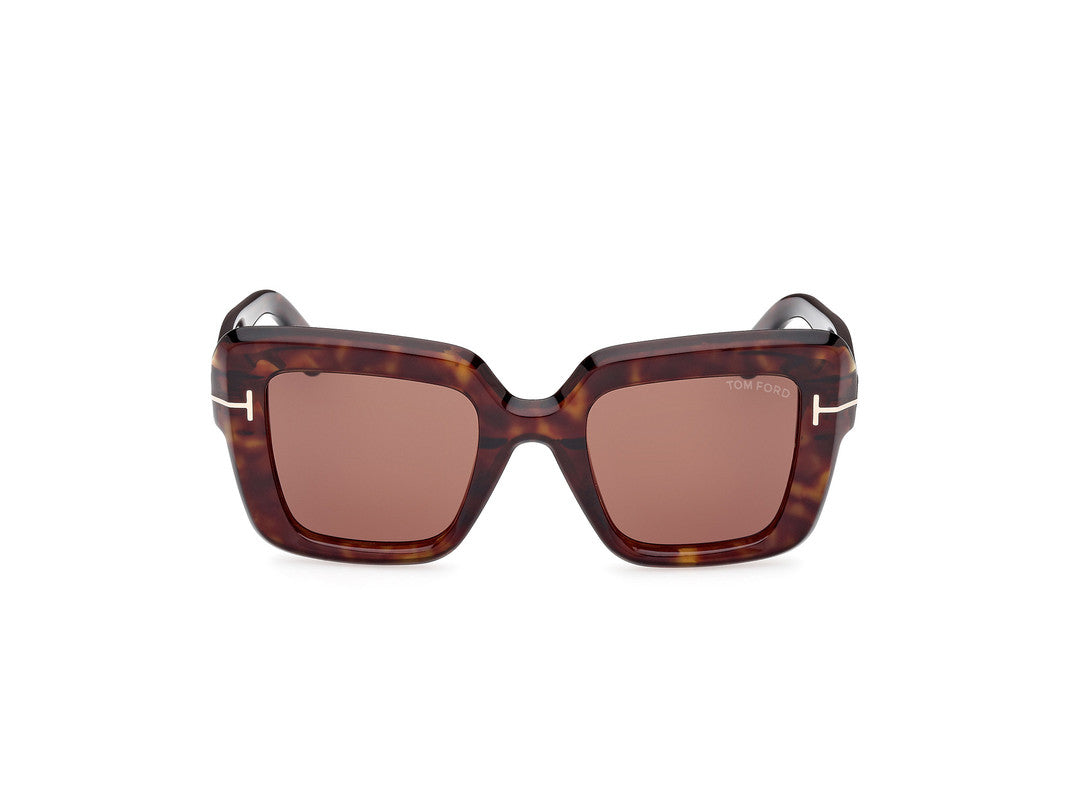 Dark Havana Female Sunglasses Tom Ford 889214525024