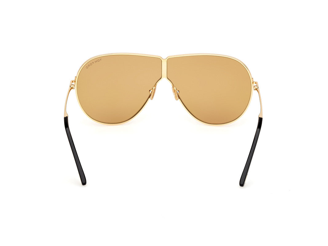 Shiny Deep Gold Unisex Sunglasses Tom Ford 889214525048