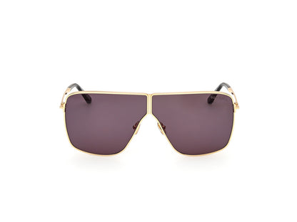 Shiny Deep Gold Unisex Sunglasses Tom Ford 889214525062