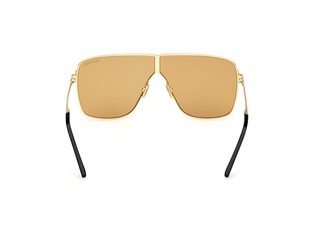 Shiny Deep Gold Unisex Sunglasses Tom Ford 889214525079