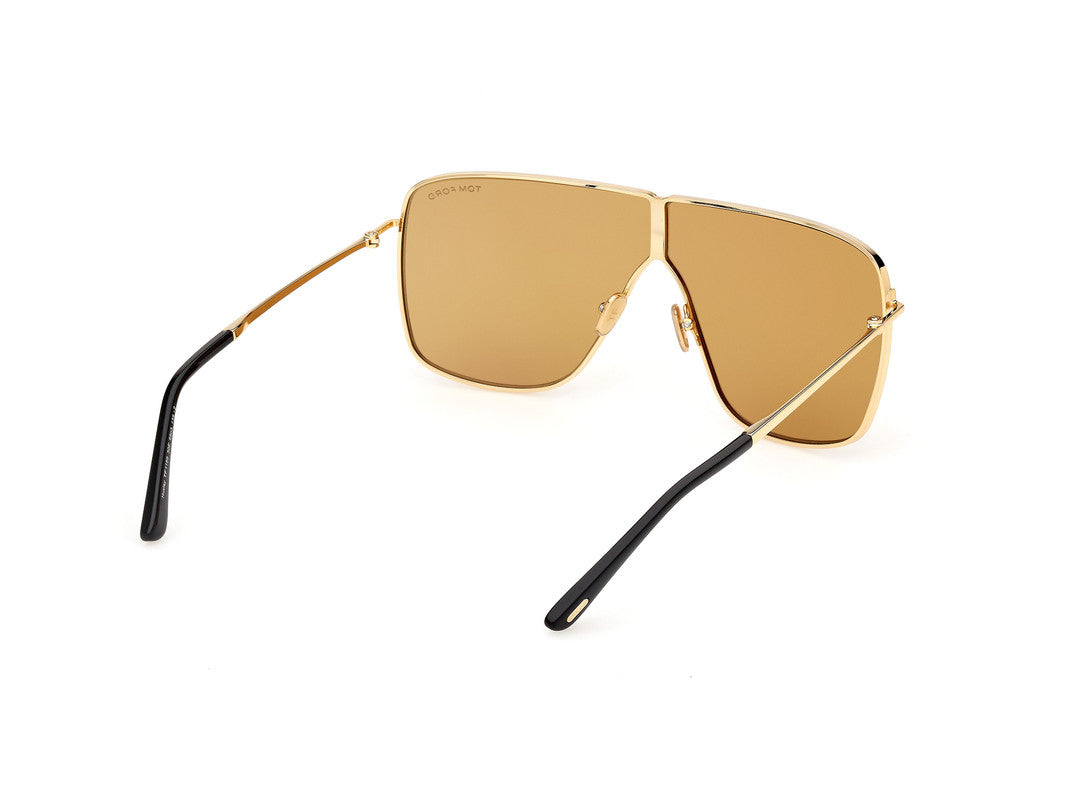 Shiny Deep Gold Unisex Sunglasses Tom Ford 889214525079