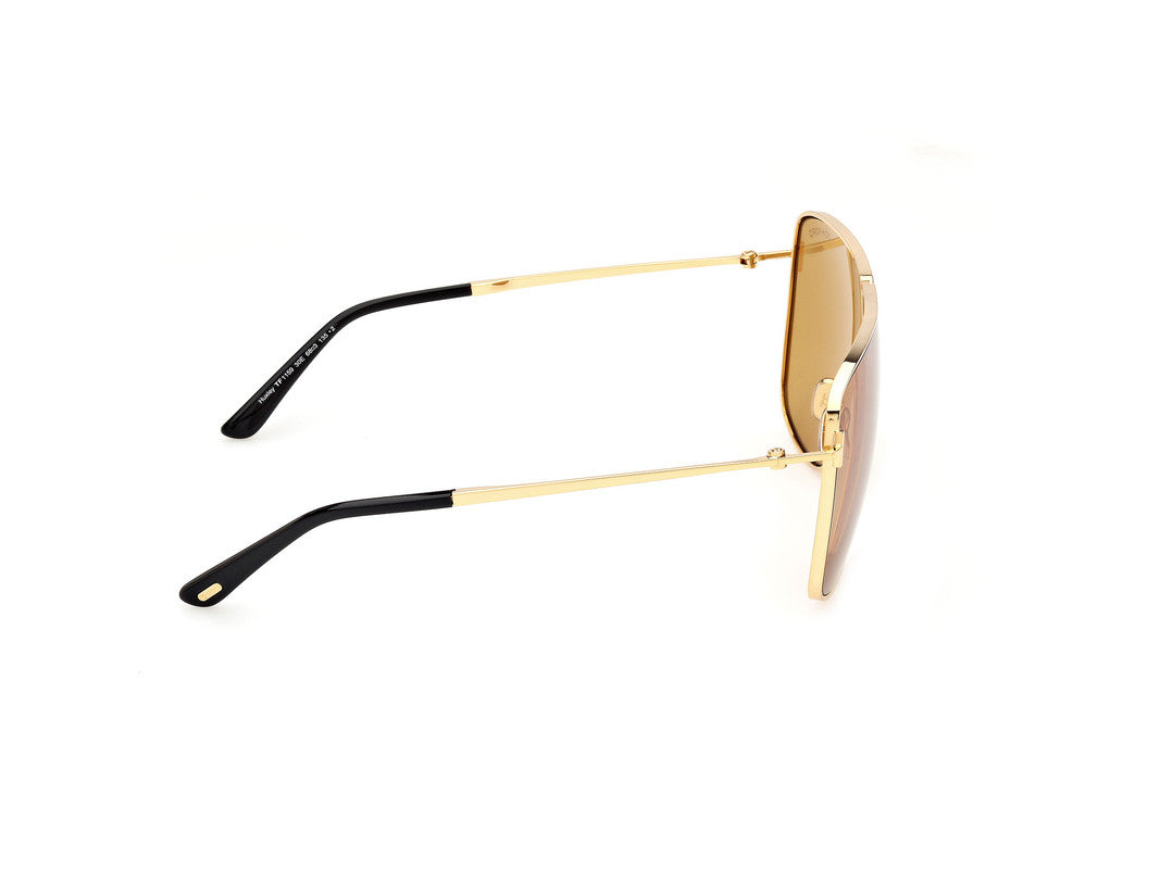 Shiny Deep Gold Unisex Sunglasses Tom Ford 889214525079