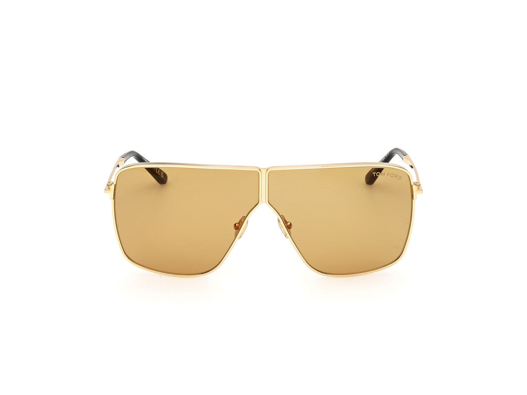 Shiny Deep Gold Unisex Sunglasses Tom Ford 889214525079