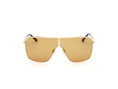 Shiny Deep Gold Unisex Sunglasses Tom Ford 889214525079