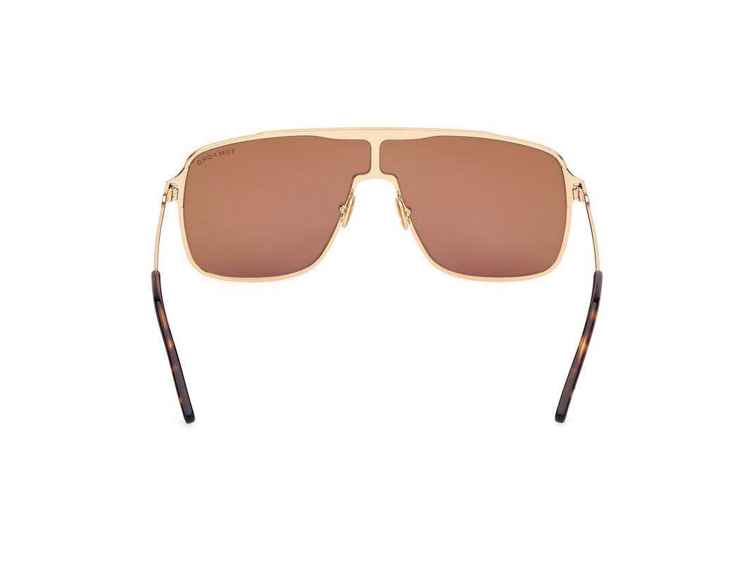 Shiny Deep Gold Male Sunglasses Tom Ford 889214551801