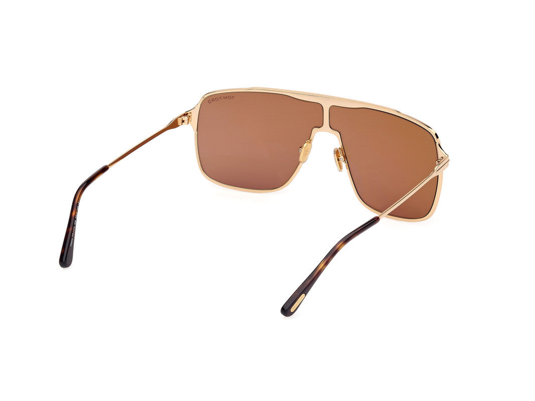 Shiny Deep Gold Male Sunglasses Tom Ford 889214551801